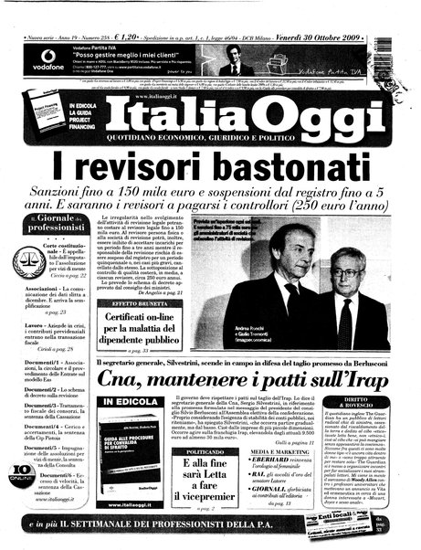 Italia oggi : quotidiano di economia finanza e politica